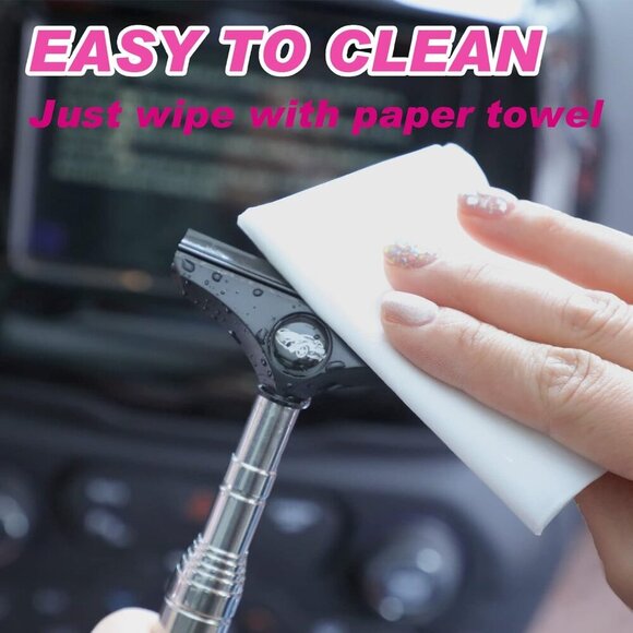 Side Mirror Squeegee, 2 PCS Car Mirror Squeegee, Retractable Car Rearview Mirror - Picture 6 of 7